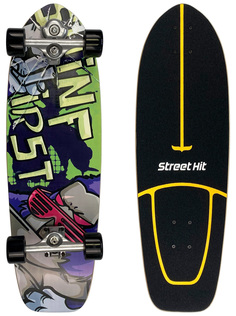 Скейтборд деревянный Street Hit SurfSkate Сёрфскейт GORILLA