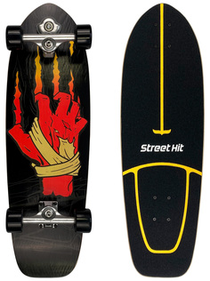 Скейтборд деревянный Street Hit SurfSkate Сёрфскейт ZOMBIE