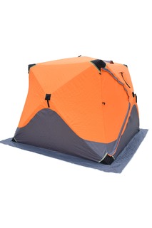 Палатка-куб Trek Tour для зимней рыбалки, серо-оранжевый 200х200х195