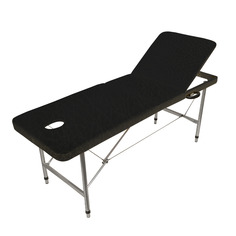 Массажный стол Your Stol трехзонный регулировка от 70 до 87см, складной 180х60 см, черный