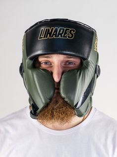 Боксерский шлем Venum Proboxing Cheek Headgear хаки XL