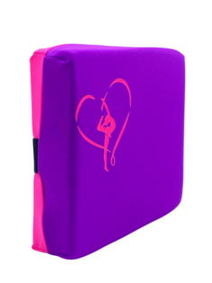 Подушка для растяжки SpetsSport 16х16 см, фиолетово-розовая