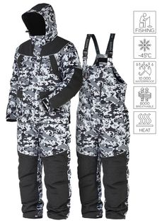 Костюм зимний Norfin EXPLORER 2 CAMO HEAT 05 р.XXL