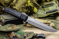 Тактический нож Kizlyar Supreme Alpha в стали AUS-8 с финишем TacWash