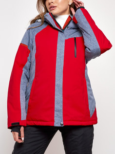Горнолыжная куртка женская зимняя большого размера Chunmai AD2272-3Kr, 52