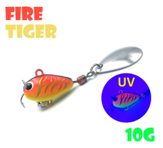 Тейл-Спиннер Uf-Studio Hurricane 10g #Fire Tiger