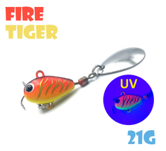 Тейл-Спиннер Uf-Studio Hurricane 21g #Fire Tiger