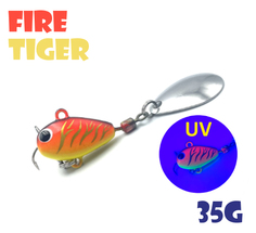 Тейл-Спиннер Uf-Studio Hurricane 35g #Fire Tiger