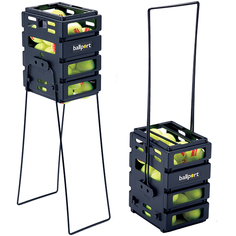 Корзина для мячей Tourna (Unique) Ballport x36, Black