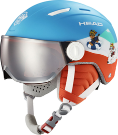 Горнолыжный шлем с визором Head Mojo Visor PAW blue S2 23/24, XS/S, синий