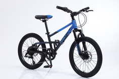 Велосипед Time Try TT 086 20" 2024 120-145, черно-синий