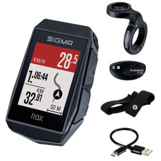 Велокомпьютер Sigma ROX 11.1 EVO (Black) HR Set 150, GPS, BLUETOOTH (Android, IOS) черный