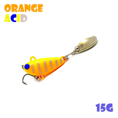 Тейл-Спиннер Uf-Studio Buzzet Bullet 15g #Orange Acid