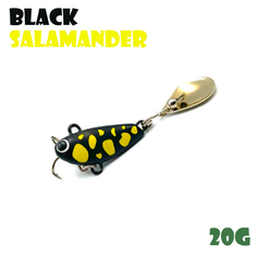 Тейл-Спиннер Uf-Studio Buzzet Bullet 20g #Black Salamander