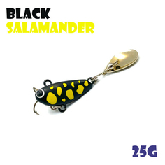 Тейл-Спиннер Uf-Studio Buzzet Bullet 25g #Black Salamander
