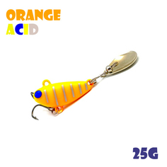 Тейл-Спиннер Uf-Studio Buzzet Bullet 25g #Orange Acid
