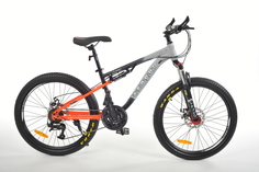 Велосипед VETRO VT660 год 2024 на рост 130-165 черный-серый-оранжевый