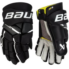 Перчатки хоккейные BAUER Supreme M3 S23 SR 1061898 14 черный-белый Бауэр