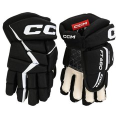 Перчатки хоккейные CCM HG Jetspeed 680 Sr 15 черный-белый