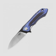 Нож складной BESTECH KNIVES, Beluga, длина клинка 7,5 см, синий