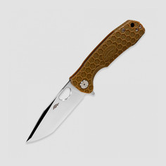 Нож складной HONEY BADGER, HB1401 Tanto L D2, длина клинка 9,2 см, коричневый
