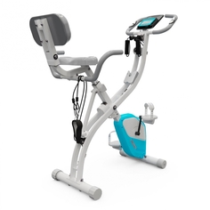 Велотренажер X-Bike DFC DavCreator Max - бело-голубой
