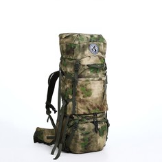 Рюкзак Taif туристический, 100 л, отдел на шнурке, 2 наружных кармана зелёный камуфляж ТАЙФ