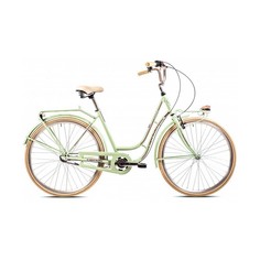 Велосипед CAPRIOLO CITY BIANKA 28 (1 X 3), STEEL 20 (фисташковый - розовый)