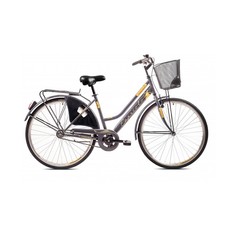 Велосипед CAPRIOLO CITY AMSTERDAM LADY 28 (FIX), STEEL 18 (графит)