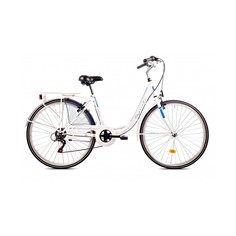 Велосипед CAPRIOLO CITY DIANA STEEL 28 (1 X 6), STEEL 18 (белый - синий)