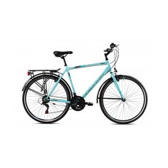 Велосипед CAPRIOLO TOURING SUNRISE MAN 28 (3 X 6), STEEL 20 (серый - бирюзовый)