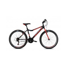 Велосипед CAPRIOLO MTB DIAVOLO DX 600 26 (3 X 6), STEEL 17 (чёрный - красный)