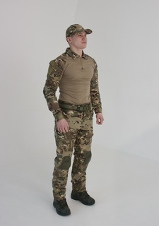Тактический костюм Esdy G2 мультикам 48 (L) + вставки для локтей коленей