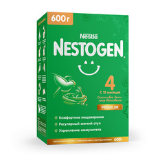 Молочко Nestogen 4 для комфортного пищеварения с 18 месяцев, 600 г