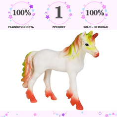 Фигурка Masai Mara Белый жеребенок-единорог с золотой гривой MM217-356