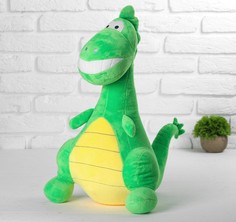 Мягкая игрушка "Динозавр", 45 см, цвет зеленый No Brand