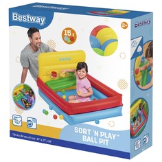 Bestway Манеж надувной 104 х 94 х 61 см с мячами, от 2 лет 52546