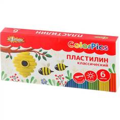 Пластилин №1 School ColorPics набор 6цв 120г со стеком