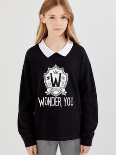 Свитшот детский Acoola 20240170004, черный, 164