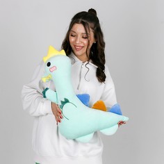 Мягкая игрушка Динозавр, 45 см, зеленый No Brand