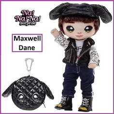 Кукла мягкая Na! Na! Na! Surprise Glam серия 1 Maxwell Dane 19 см с сумочкой 575375