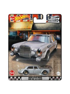 Машинка Hot Wheels премиальная "54" MERSEDES-BENZ 300 SEL 6.8 AMG / GJT68-HCR14