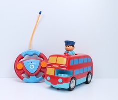 Радиоуправляемая машинка Автобус школьный, красный No Brand