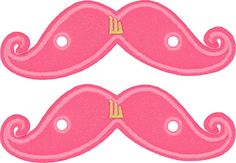 Аксессуары для кед Shwings крылья, усы Awareness Baby Pink Mustache Lace, розовые
