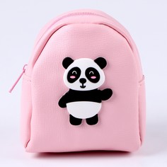 Рюкзак для куклы Панда, розовый No Brand