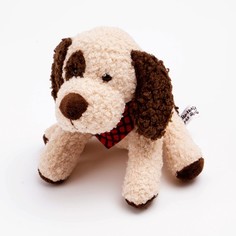 Мягкая игрушка Собака, 14, 5 см, бежевый No Brand