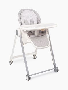 Стул для кормления BERNY BASIC new (light grey) Happy Baby