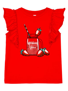 Футболка детская PlayToday 12422931, красный, 122