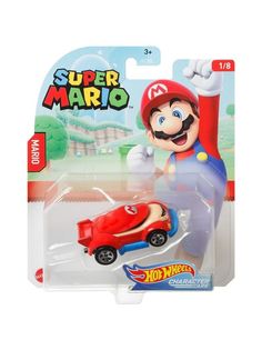 Машинка Hot Wheels легковая машина GPC08 SUPER MARIO MARIO красный GPC08