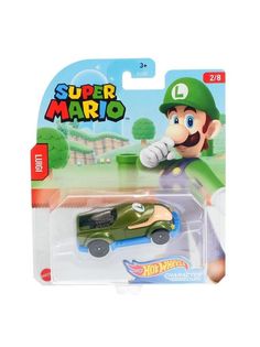 Машинка Hot Wheels пикап GPC13 SUPER MARIO LUIGI зеленый GPC13